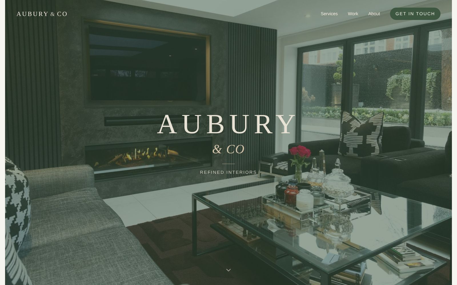 Aubury & Co website desktop