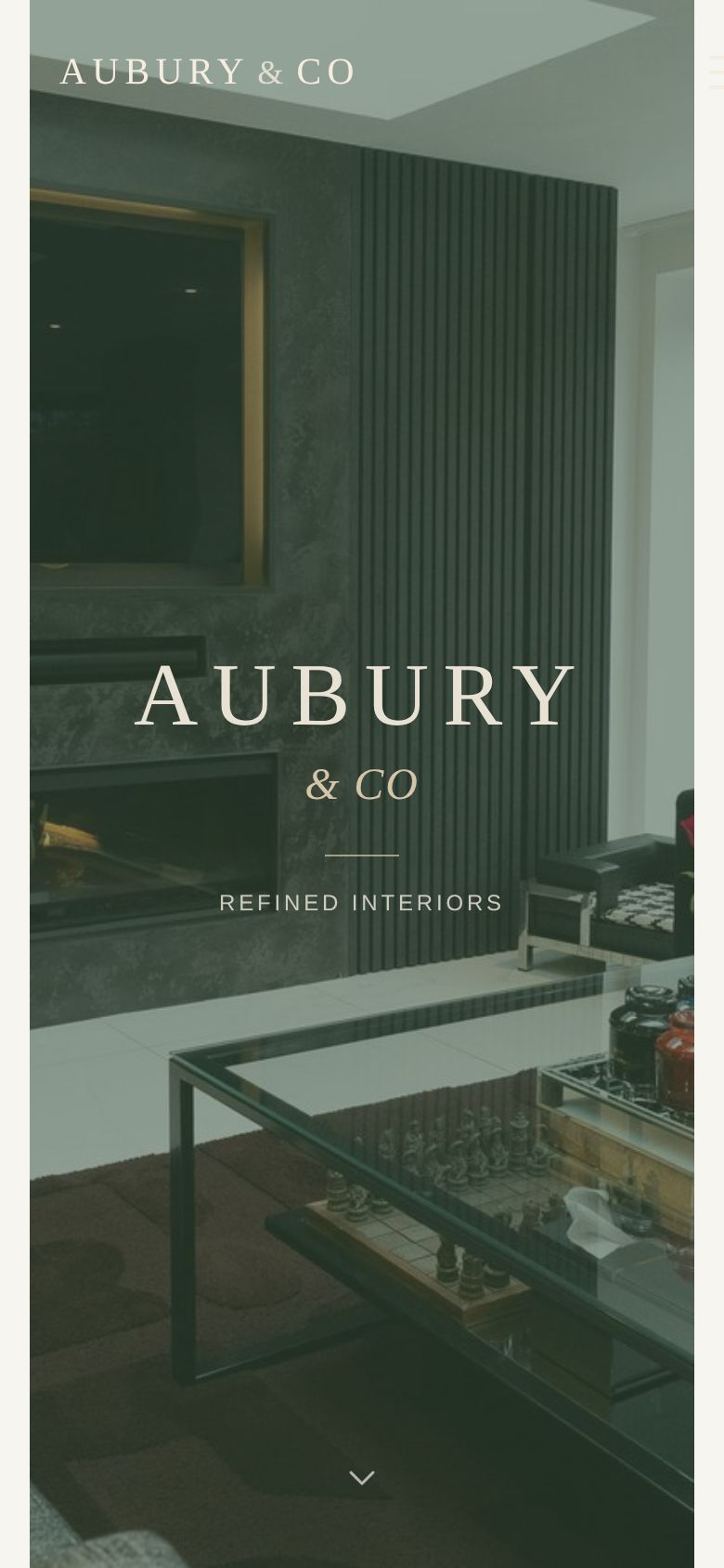 Aubury & Co website mobile
