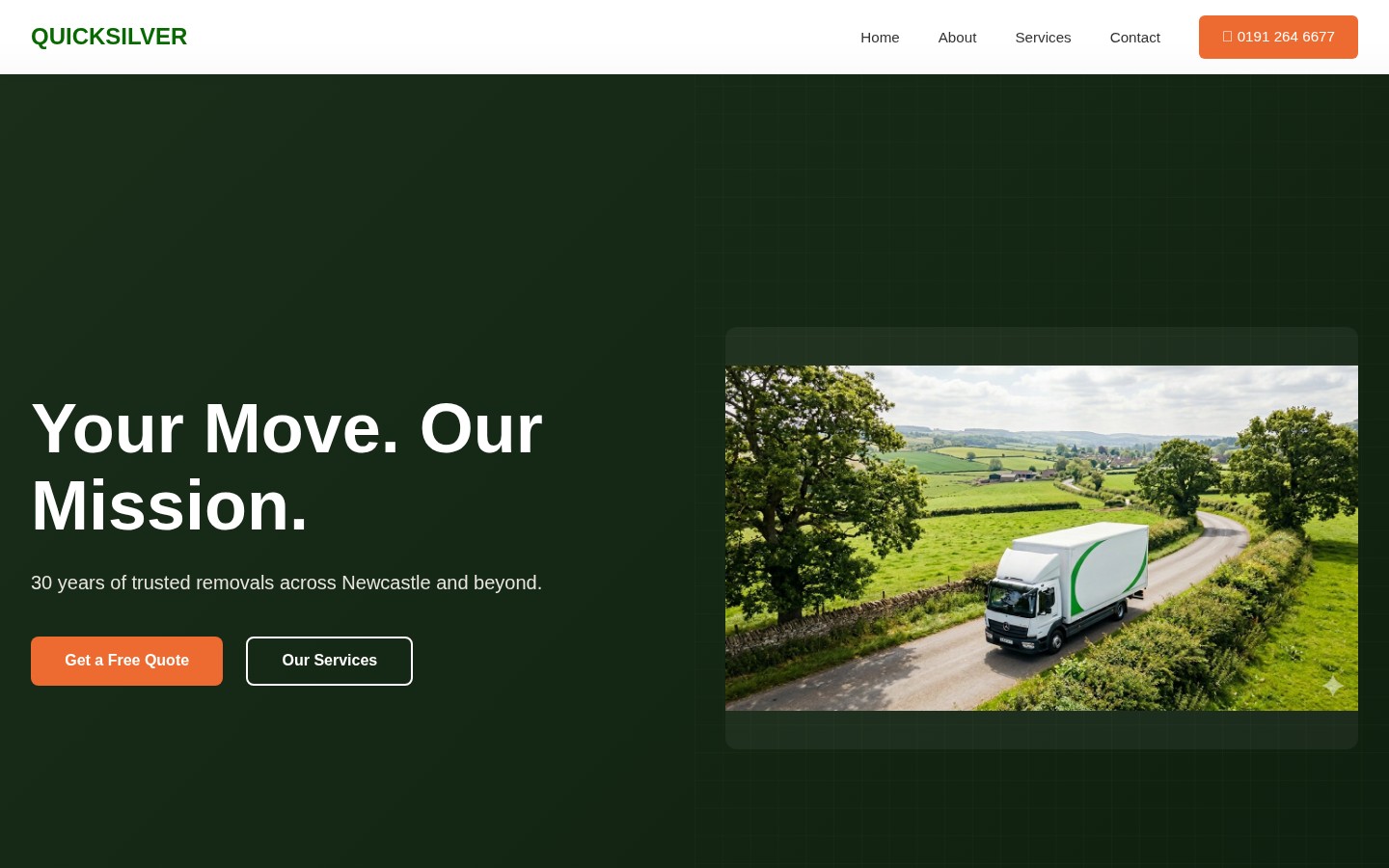 Quicksilver Removals website